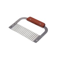 Vegetable Potato Carrot Steel Wave Crinkle Cutter Slicer Knife