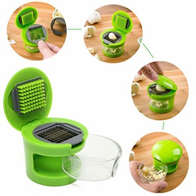 Garlic Chopper  Hand Presser  With Stainless Steel Blades Kitchen Tool