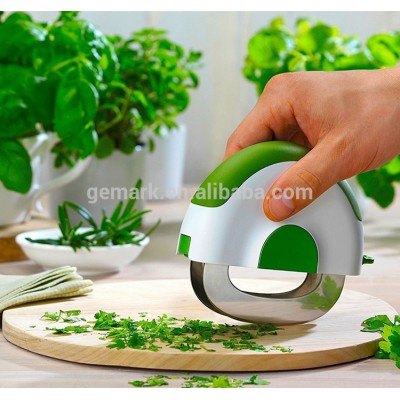 Salad Chopper Herb Slicer Knife With Double Chopping Blade