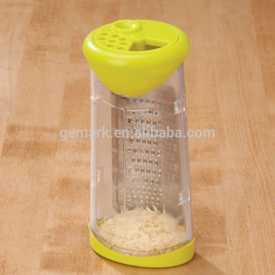 Kitchen Fruit Vegetable Tools Grate and Shake Cheese Grater with Storage and Serving Container