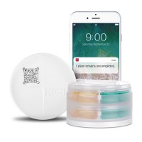 Smart Designer Pretty Stylish Small Mini Medicine Travel Plastic Round Pill Storage Case