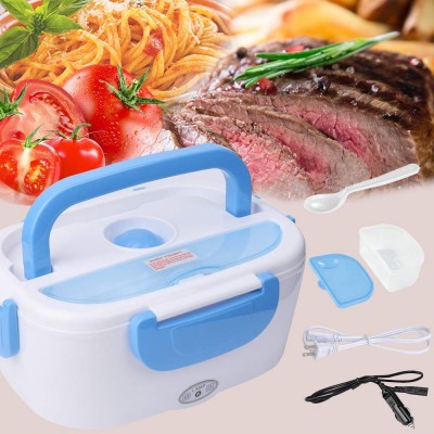 Electric Lunch Box  Portable Food Heater Dual Use with Removable Stainless Steel 304 Container & PP Removable Container