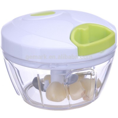 kitchen tool BPA free manual kitchen hand held food chopper pull string vegetable chopper